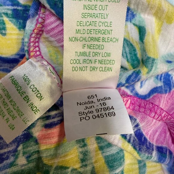 Lilly Pulitzer Essie Tank Women’s Medium Multi Print Soft Knit EUC - Picture 6 of 10